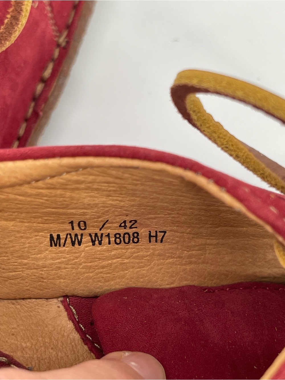 Born Red Leather Lace Up Nuala Oxford - Picture 7 of 11